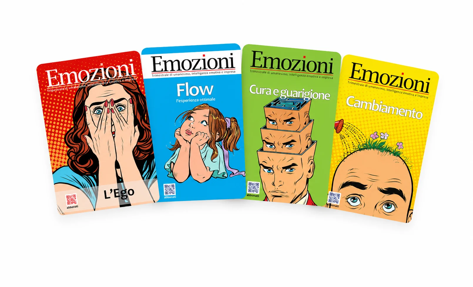 Quattro numeri di Emozioni: L'Ego, Flow, Cura e guarigione, Cambiamento